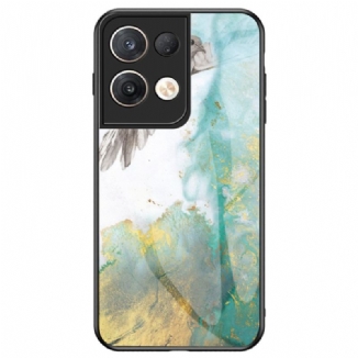 Capa Para Oppo Reno 8 Pro Vidro Temperado De Mármore