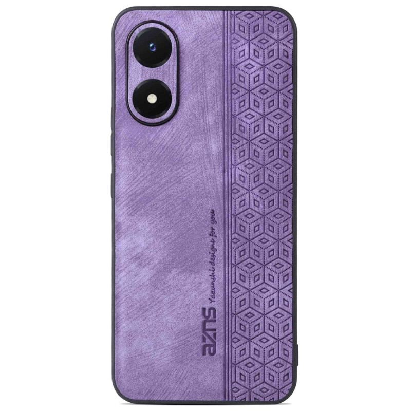 Capa De Celular Para Vivo Y16 Efeito Couro Azns