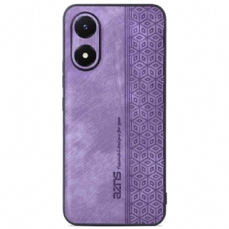 Capa De Celular Para Vivo Y16 Efeito Couro Azns