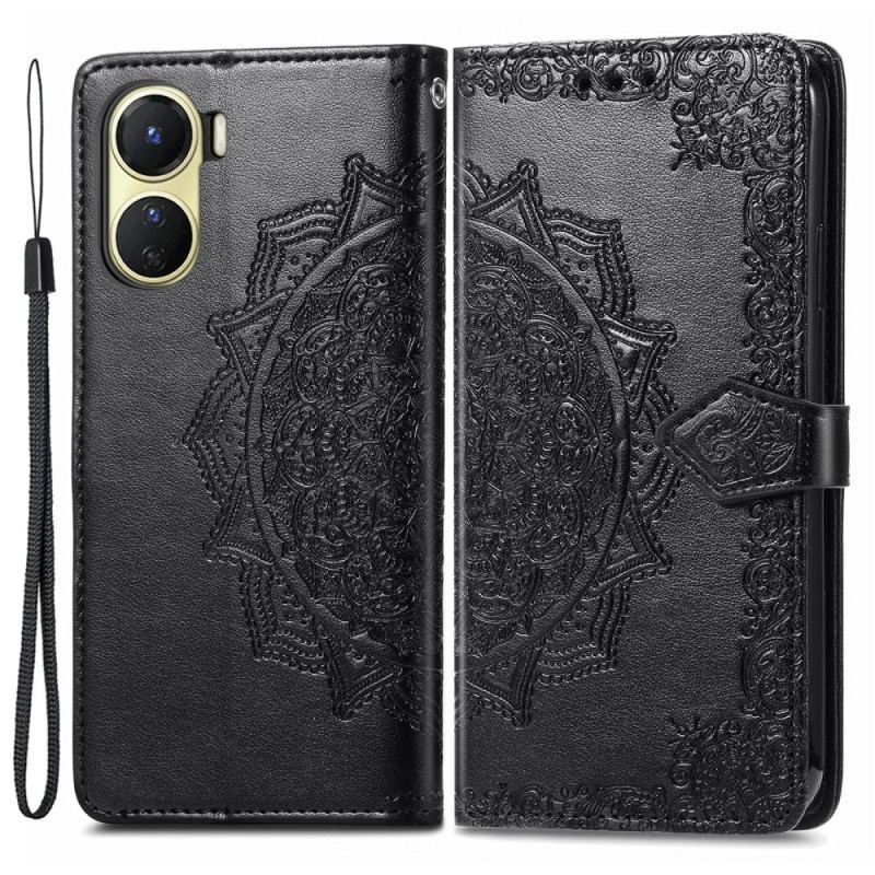 Capa Flip Para Vivo Y16 Barroco-mandala