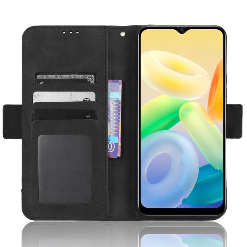 Capa Flip Para Vivo Y16 Cartões Múltiplos