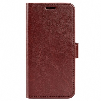 Capa Flip Para Vivo Y16 Couro Falso Vintage