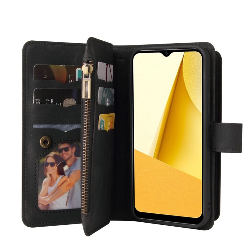 Capa Flip Para Vivo Y16 Multifunções