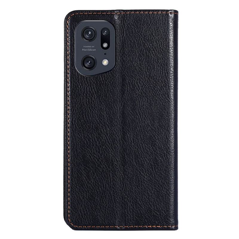 Capa De Celular Para Oppo Find X5 Pro Flip Cor Sólida