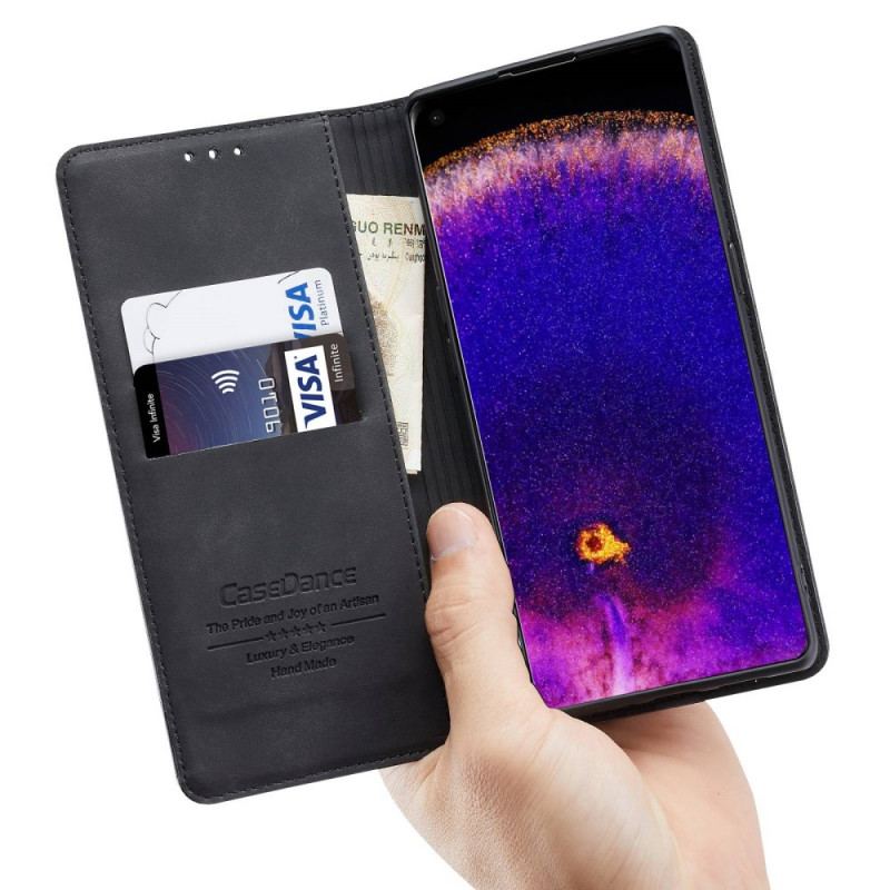 Capa De Celular Para Oppo Find X5 Pro Flip Couro Sintético Casedance