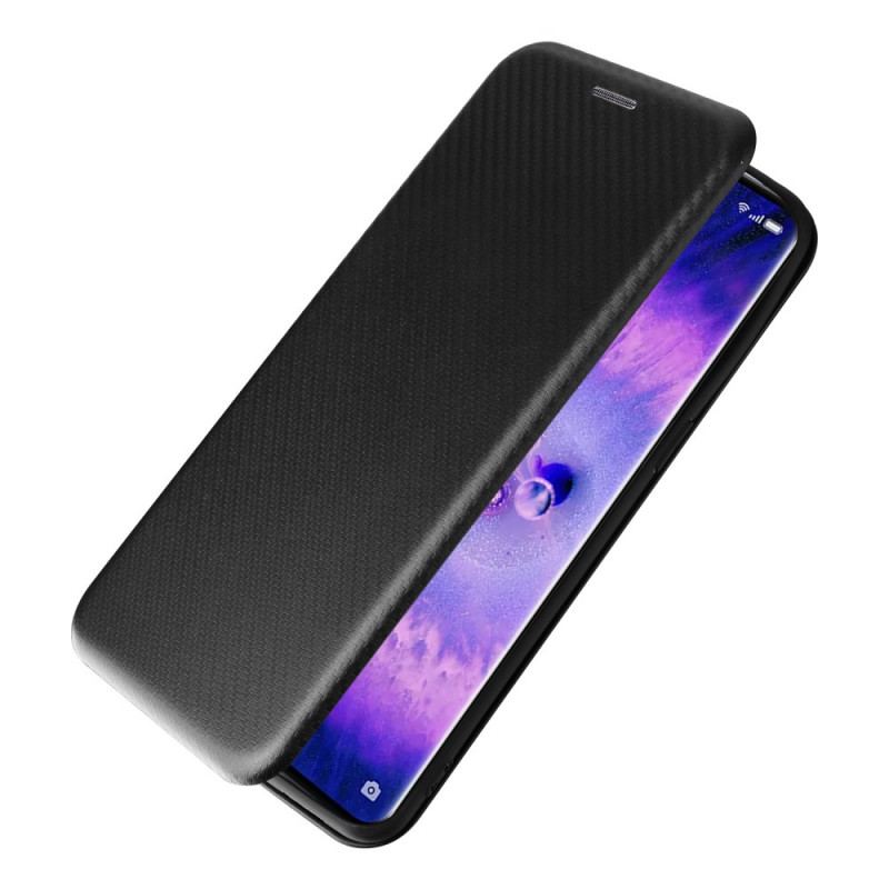 Capa De Celular Para Oppo Find X5 Pro Flip Textura De Fibra De Carbono