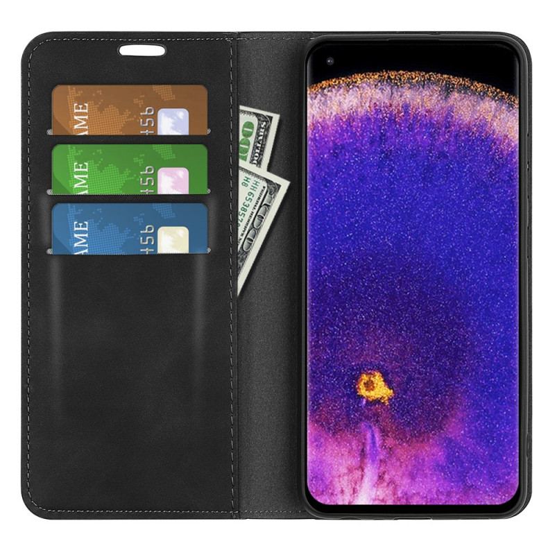 Capa De Celular Para Oppo Find X5 Pro Flip Toque De Pele