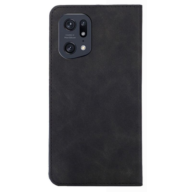 Capa De Celular Para Oppo Find X5 Pro Flip Toque De Pele