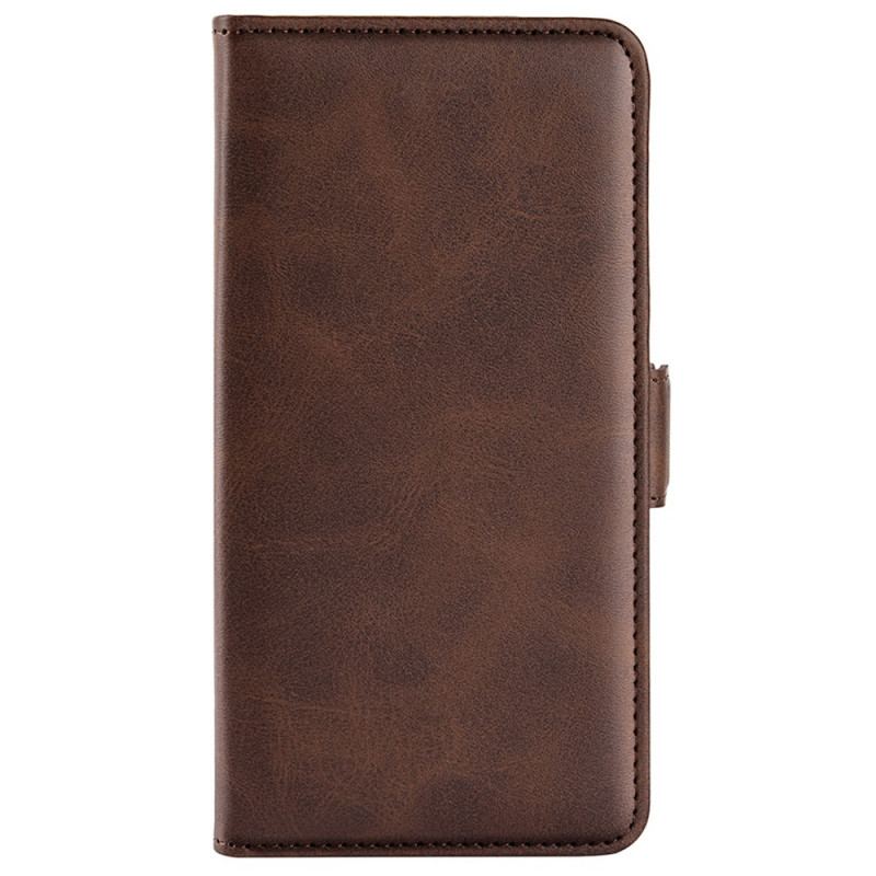 Capa De Couro Para Oppo Find X5 Pro Fecho Duplo