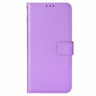 Capa Flip Para Oppo Find X5 Pro De Cordão Couro Falso Estiloso Com Tiras