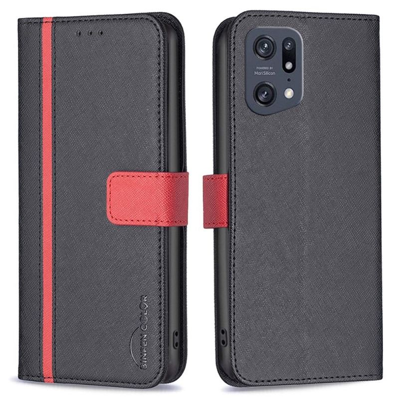 Capa Flip Para Oppo Find X5 Pro Couro Sintético Tetxuré Binfen Color