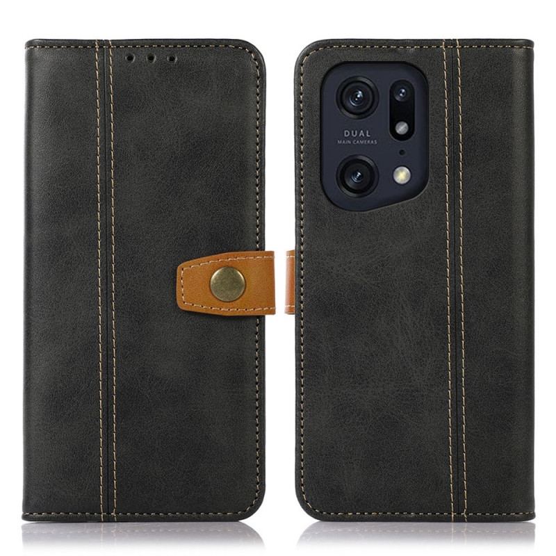 Capa Flip Para Oppo Find X5 Pro Membrana