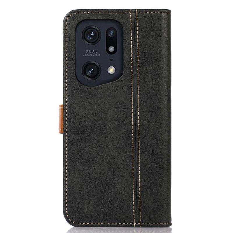 Capa Flip Para Oppo Find X5 Pro Membrana