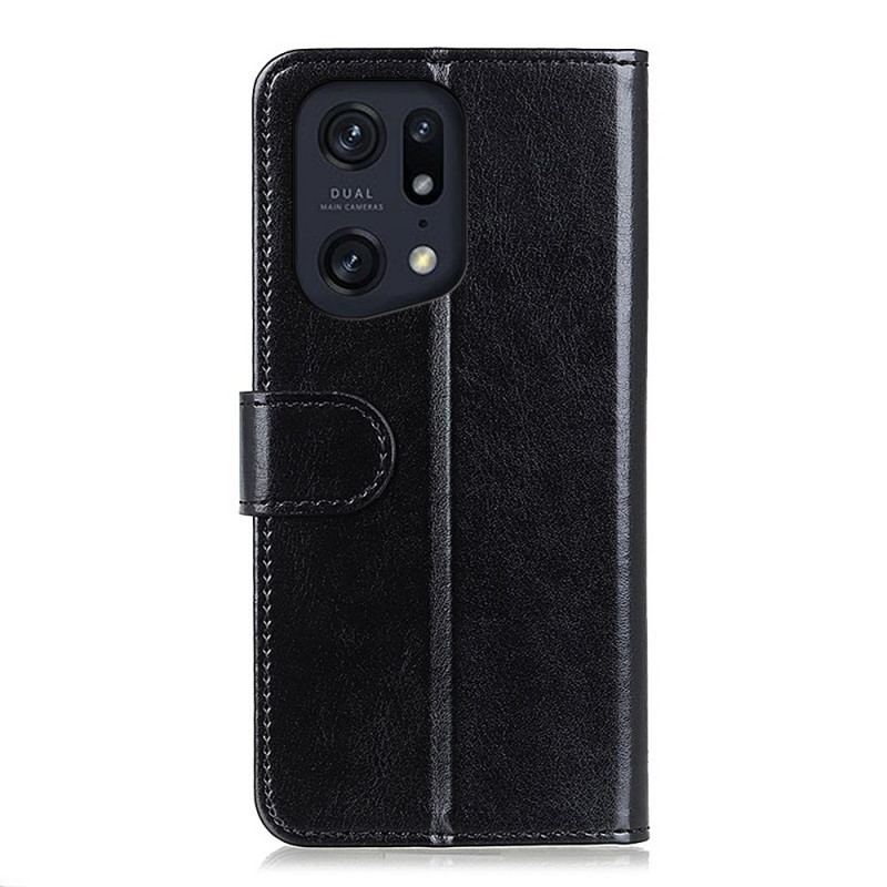 Capa Folio Para Oppo Find X5 Pro Frozen Finesse