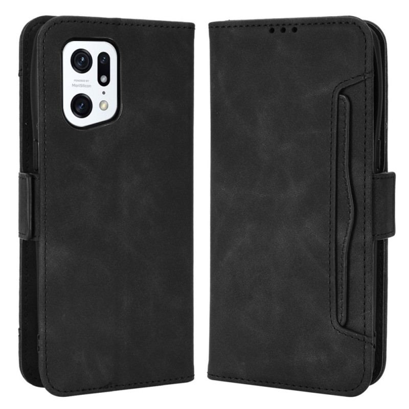 Capa Folio Para Oppo Find X5 Pro Multi-card Premier Class