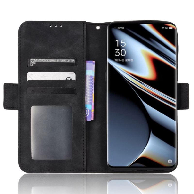 Capa Folio Para Oppo Find X5 Pro Multi-card Premier Class