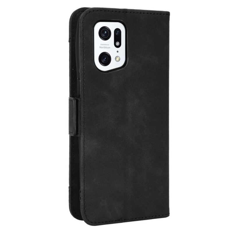 Capa Folio Para Oppo Find X5 Pro Multi-card Premier Class