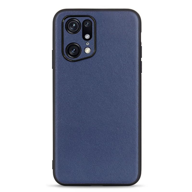 Capa Para Oppo Find X5 Pro Couro Genuíno