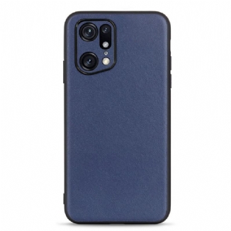 Capa Para Oppo Find X5 Pro Couro Genuíno