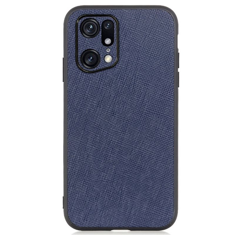 Capa Para Oppo Find X5 Pro Couro Texturizado Genuíno