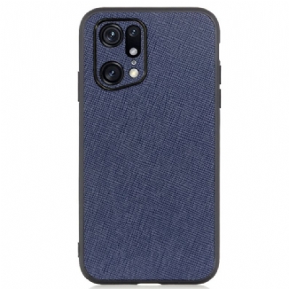 Capa Para Oppo Find X5 Pro Couro Texturizado Genuíno