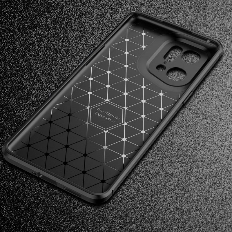 Capa Para Oppo Find X5 Pro Fibra De Carbono Escovada