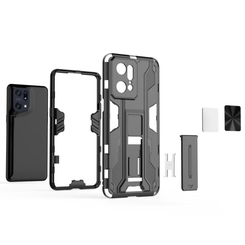 Capa Para Oppo Find X5 Pro Suporte Removível Vertical E Horizontal