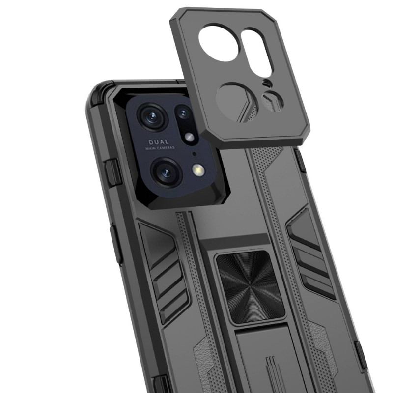 Capa Para Oppo Find X5 Pro Suporte Removível Vertical E Horizontal