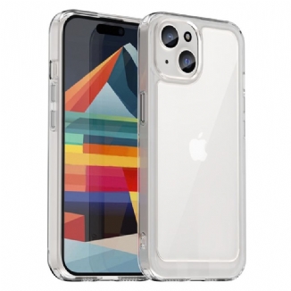 Capa De Celular Para iPhone 15 Bordas De Silicone Transparentes