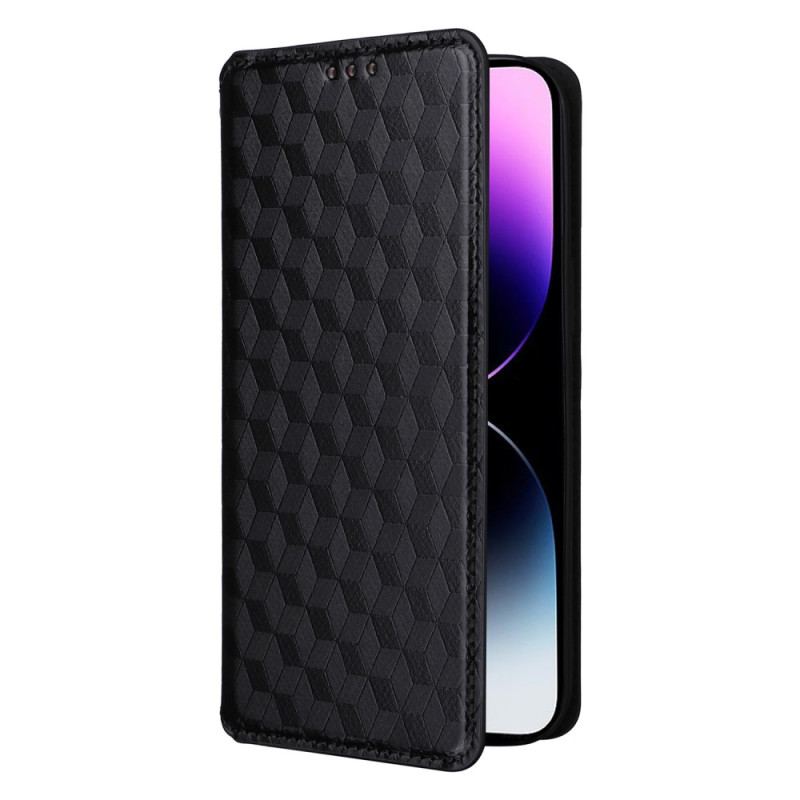 Capa De Celular Para iPhone 15 Flip Cubos 3d