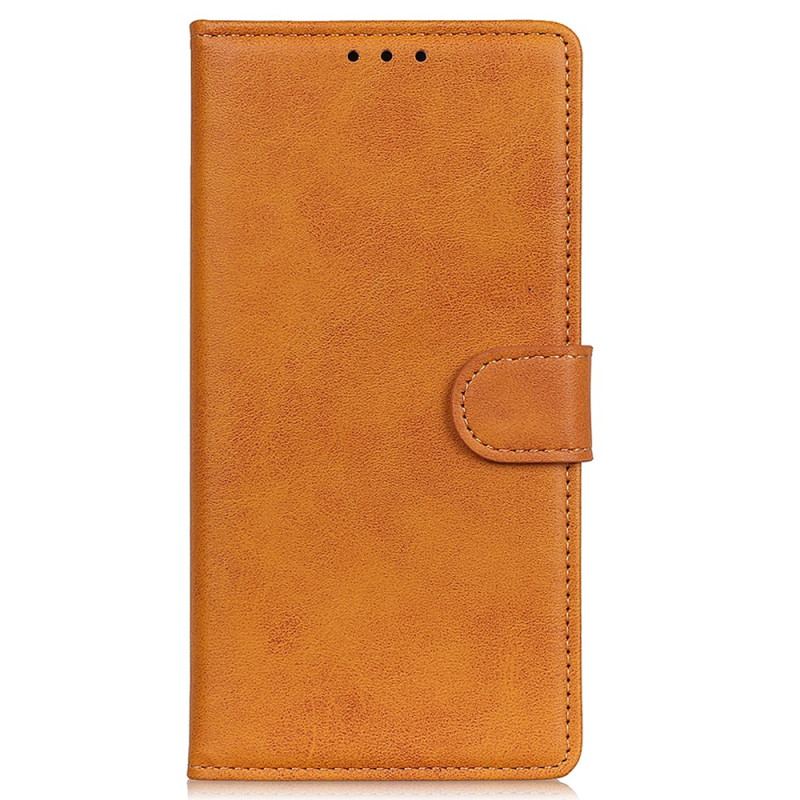 Capa Flip Para iPhone 15 Couro Sintético Fosco