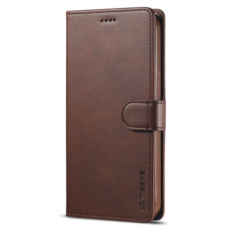 Capa Flip Para iPhone 15 Imitação De Couro Lc.imeeke