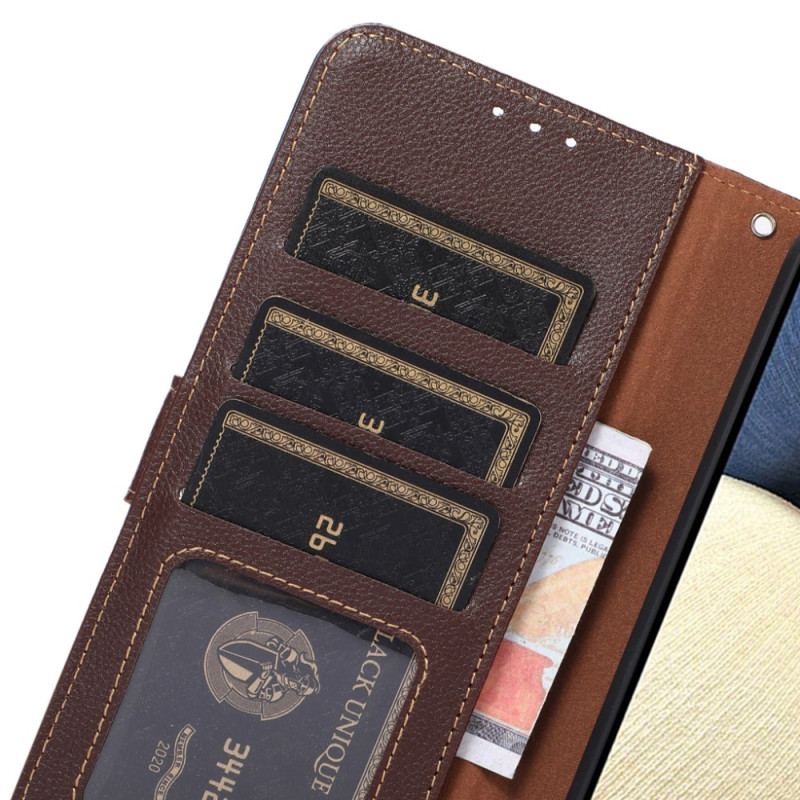 Capa Flip Para iPhone 15 Rfid Khazneh