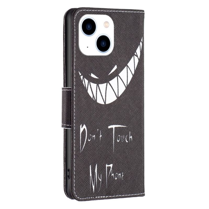 Capa Flip Para iPhone 15 Telefone Maligno