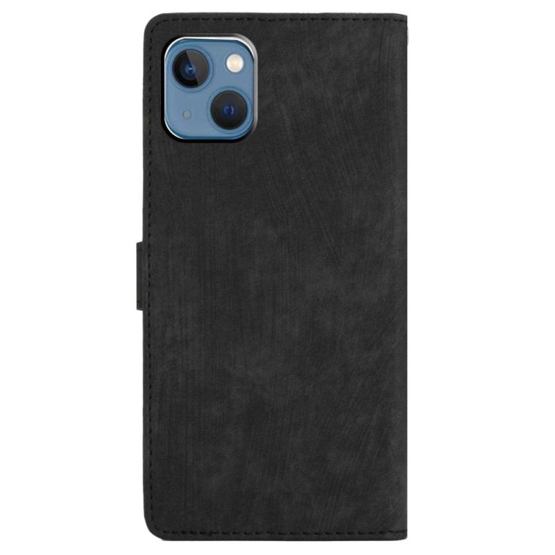 Capa Folio Para iPhone 15 De Cordão Alça Retrô