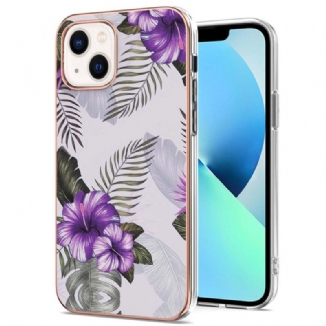 Capa Para iPhone 15 Mármore Floral