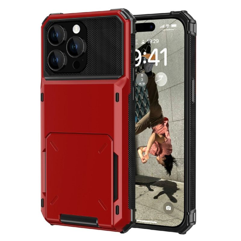 Capa Para iPhone 15 Porta-cartões Estilo Flip