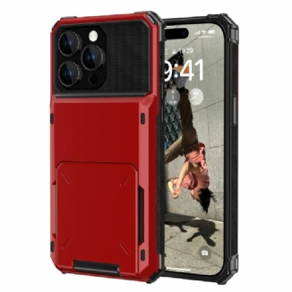 Capa Para iPhone 15 Porta-cartões Estilo Flip