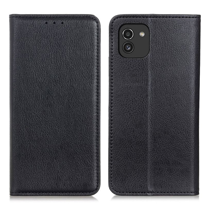 Capa De Celular Para Samsung Galaxy A03 Flip Lichia Design Couro