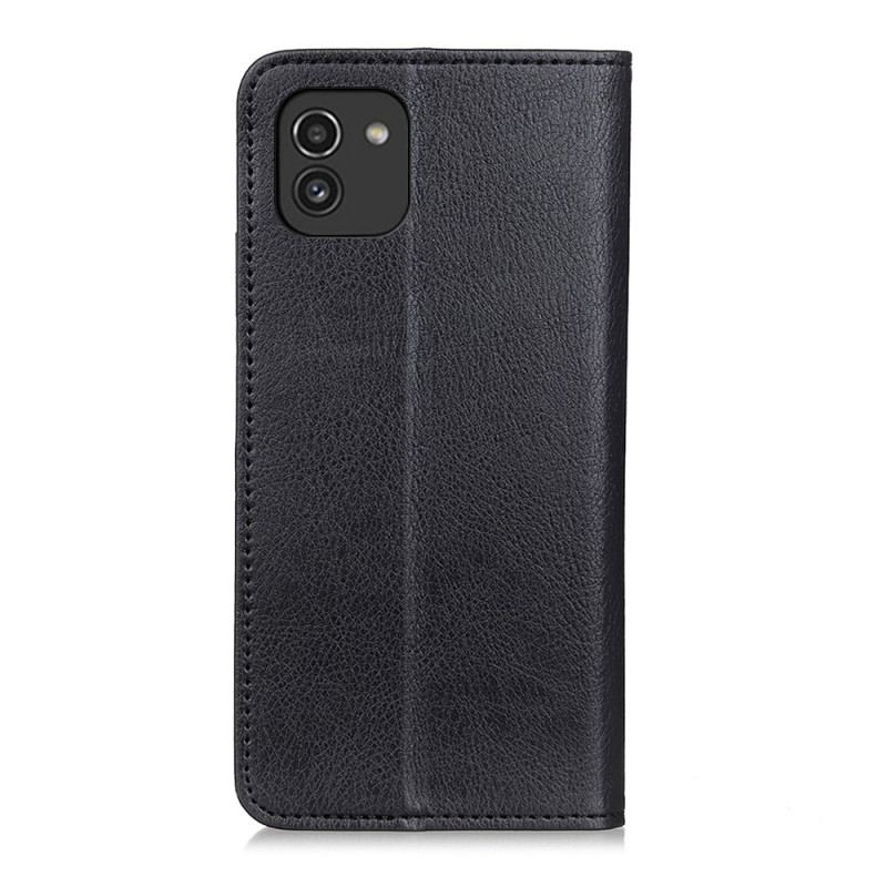 Capa De Celular Para Samsung Galaxy A03 Flip Lichia Design Couro