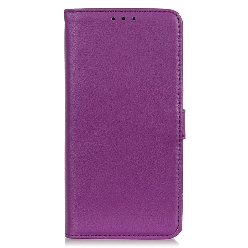 Capa Flip Para Samsung Galaxy A03 Couro Sintético De Lichia Premium