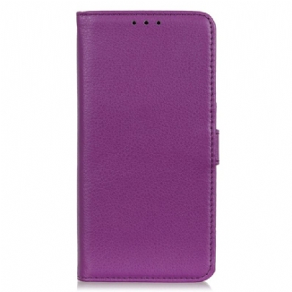 Capa Flip Para Samsung Galaxy A03 Couro Sintético De Lichia Premium