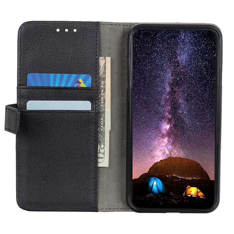 Capa Flip Para Samsung Galaxy A03 Couro Sintético De Lichia Premium