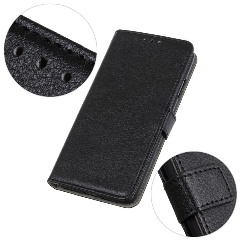 Capa Flip Para Samsung Galaxy A03 Couro Sintético De Lichia Premium