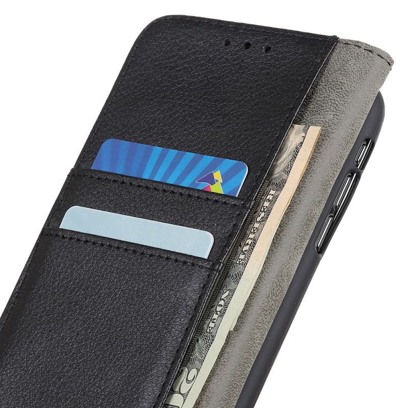 Capa Flip Para Samsung Galaxy A03 Couro Sintético De Lichia Premium