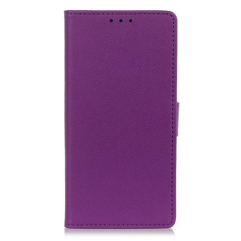 Capa Flip Para Samsung Galaxy A03 Efeito Couro Clássico