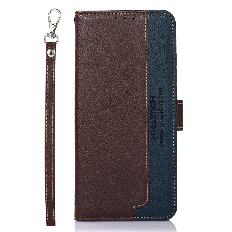 Capa Folio Para Samsung Galaxy A03 Estilo Lichia Rfid Khazneh