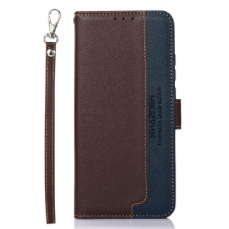 Capa Folio Para Samsung Galaxy A03 Estilo Lichia Rfid Khazneh