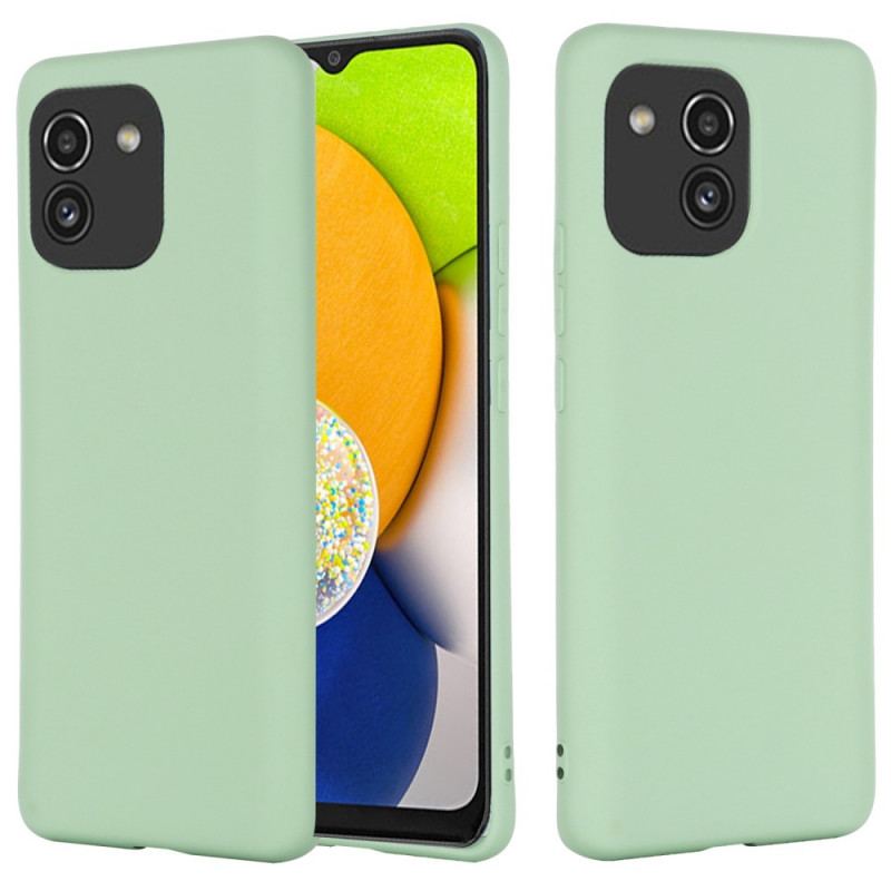 Capa Para Samsung Galaxy A03 Silicone Líquido Com Cordão