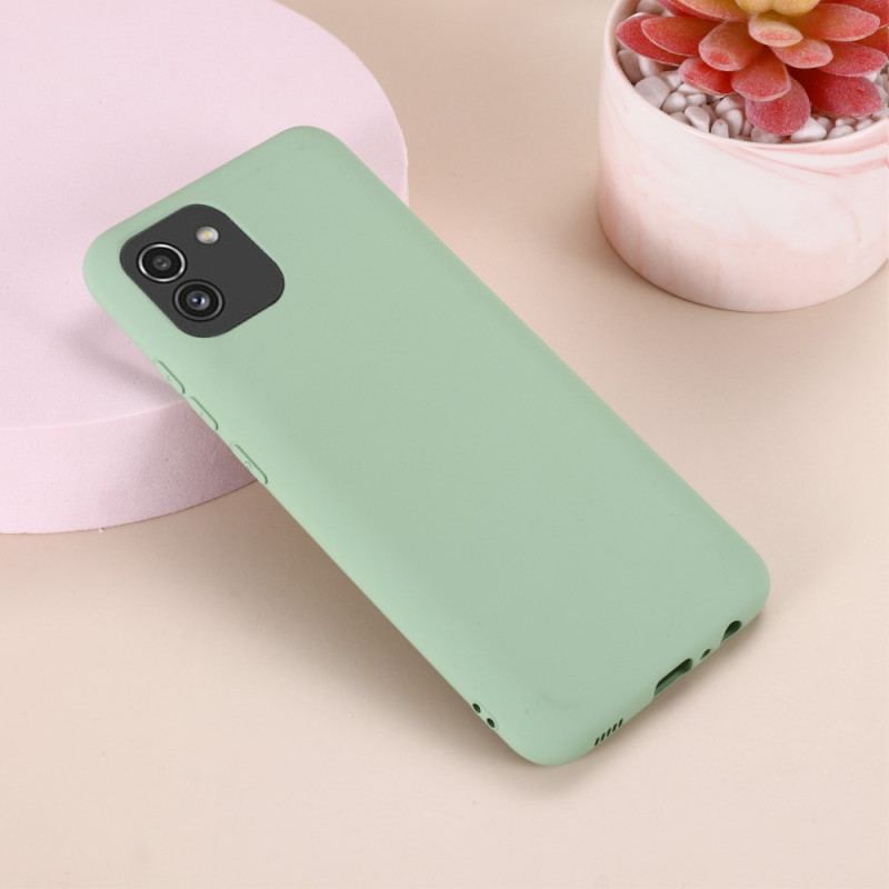 Capa Para Samsung Galaxy A03 Silicone Líquido Com Cordão